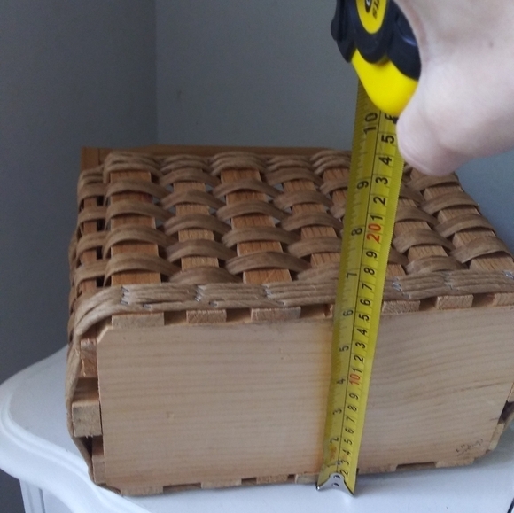 boho wicker rattan picnic basket utensils office - Picture 7 of 9